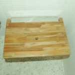 Sediola per doccia in legno